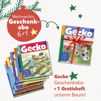 Weihnachts-Geschenkabo 6+1 mit Gratisheft unterm Christbaum