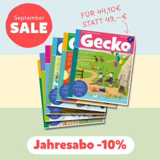 SALE Gecko Jahres-Abo