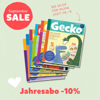 September Sale – Gecko Jahresabo mit 10% Rabatt